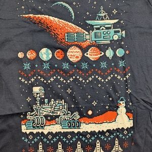 Gildan Short Sleeve Tee - Space Exploration Design in Black